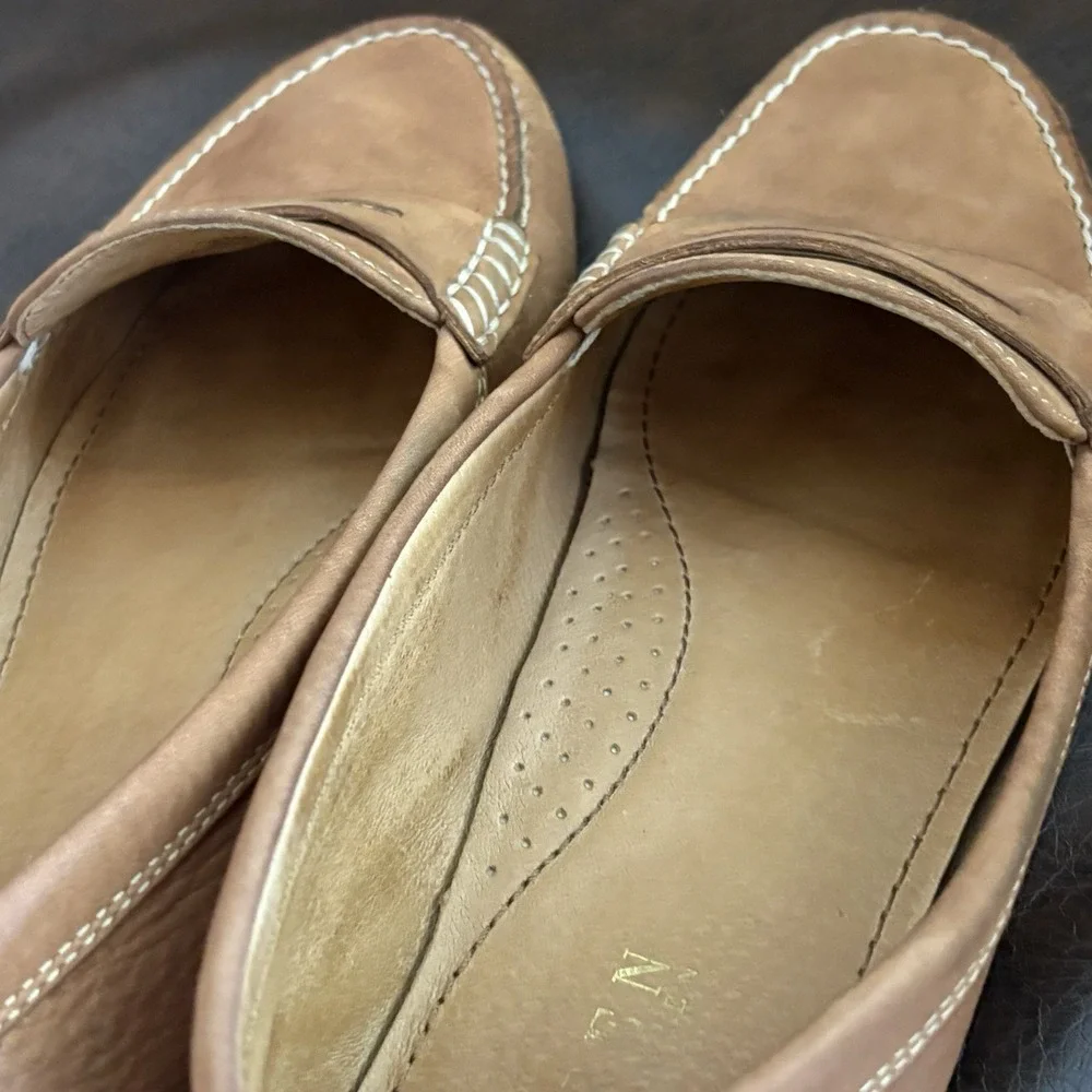 Ralph Lauren Camila Penny Leather Slip On Driving Loafers Men's US 9.5 B